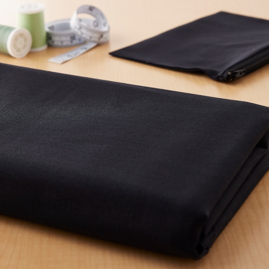 18 yd. Full Bolt: Springs Creative Black Solid Cotton Fabric